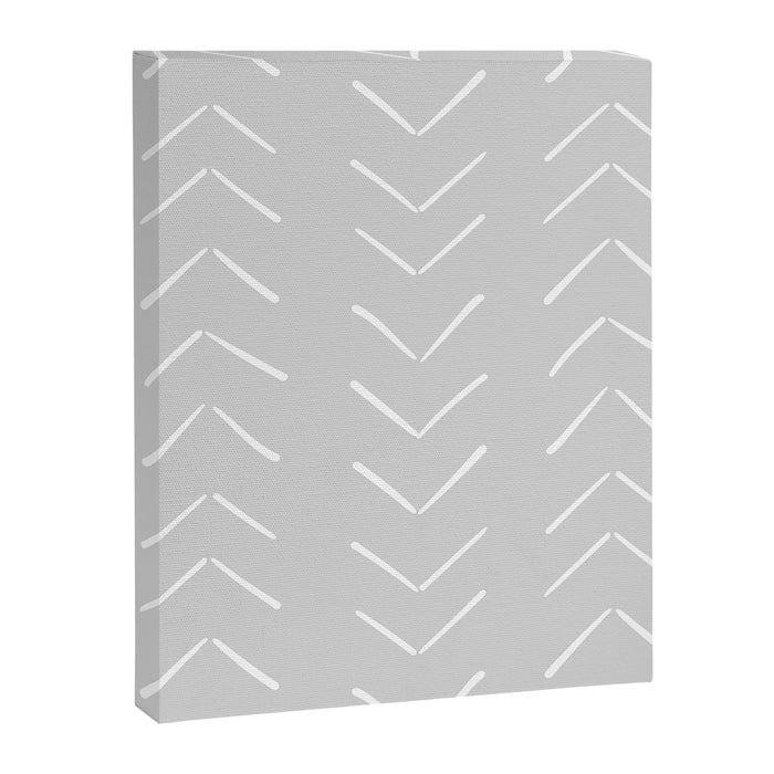 Boho Big Arrows in Grey Canvas Print Gallery Image 1
