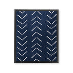 Boho Big Arrows in Navy Framed Canvas Print Gallery Image 8