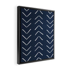 Boho Big Arrows in Navy Framed Canvas Print Gallery Image 2