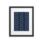 Boho Big Arrows in Navy Framed Art Print Gallery Image 4