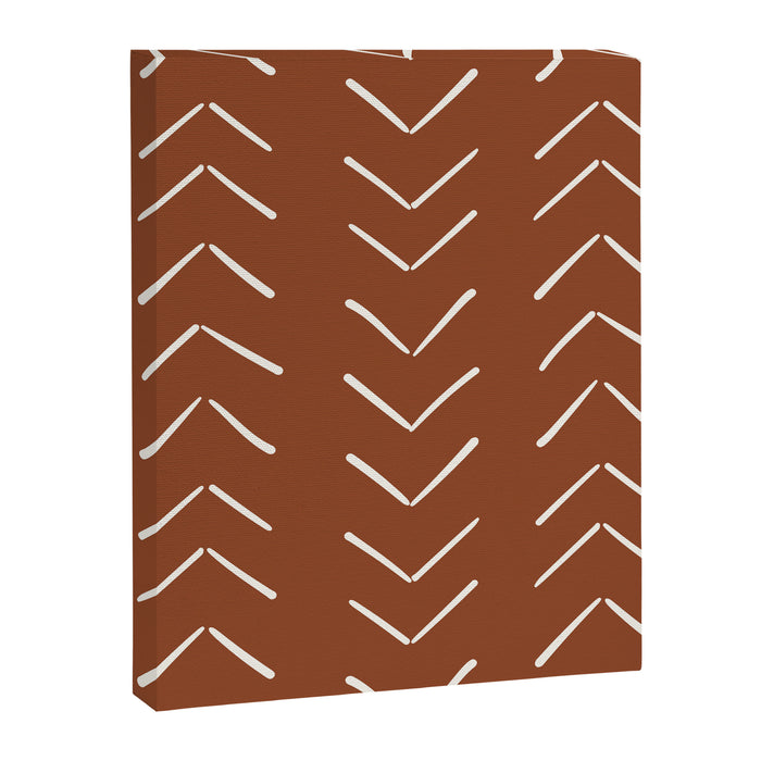 Boho Big Arrows in Rust Canvas Print Gallery Image 1