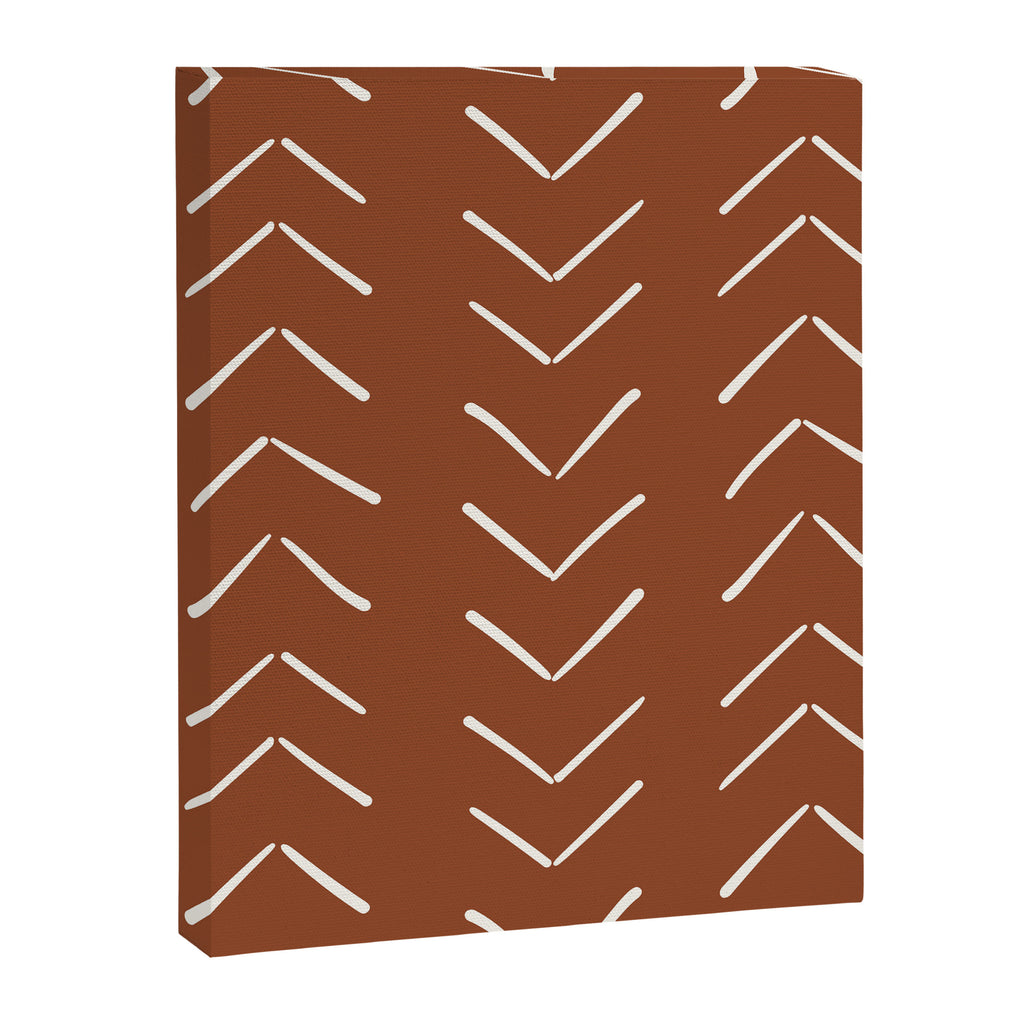 Boho Big Arrows in Rust Canvas Print Gallery Image 8