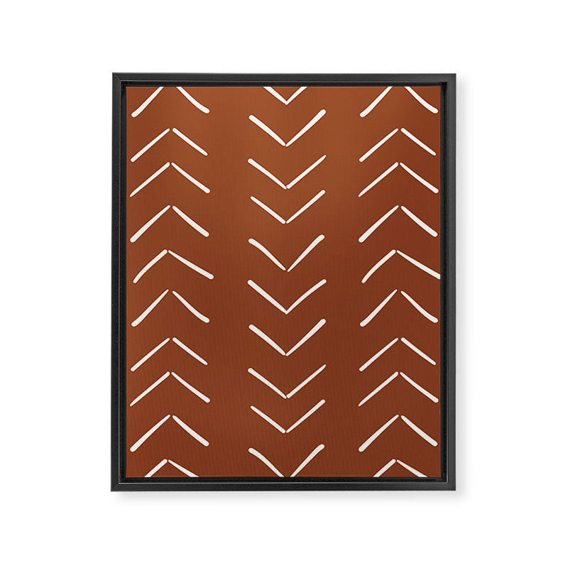 Boho Big Arrows in Rust Framed Canvas Print Gallery Image 8