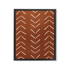 Boho Big Arrows in Rust Framed Canvas Print Gallery Image 8