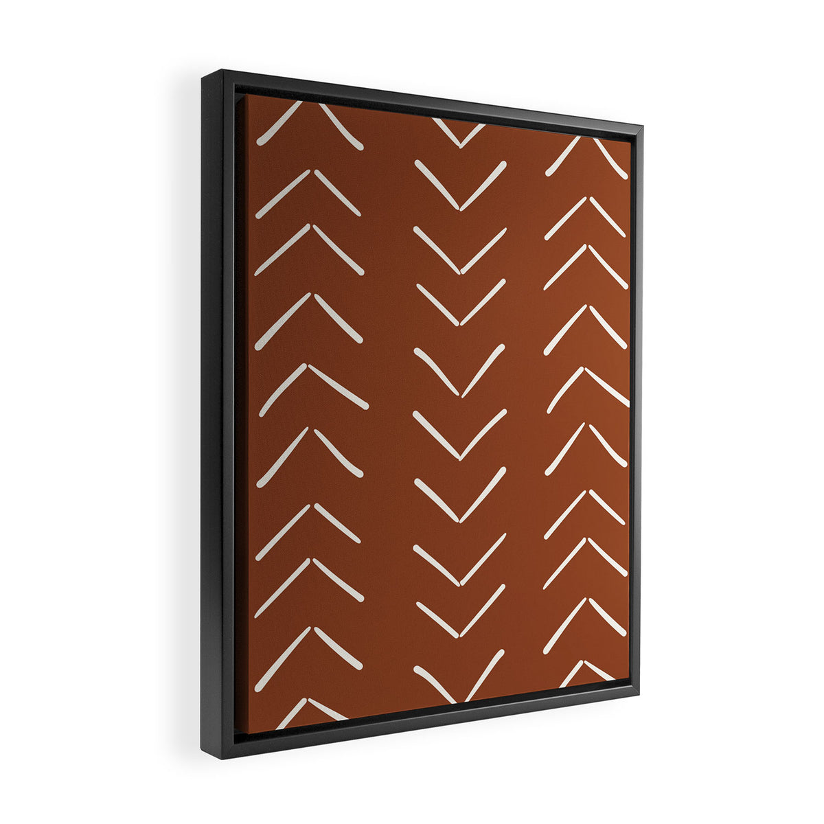 Boho Big Arrows in Rust Framed Canvas Print Gallery Image 2