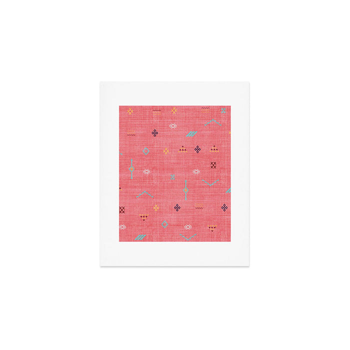 Cactus Silk Pattern in Pink Art Print Gallery Image 1