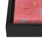 Cactus Silk Pattern in Pink Framed Canvas Print Gallery Image 3