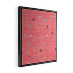 Cactus Silk Pattern in Pink Framed Canvas Print Gallery Image 2