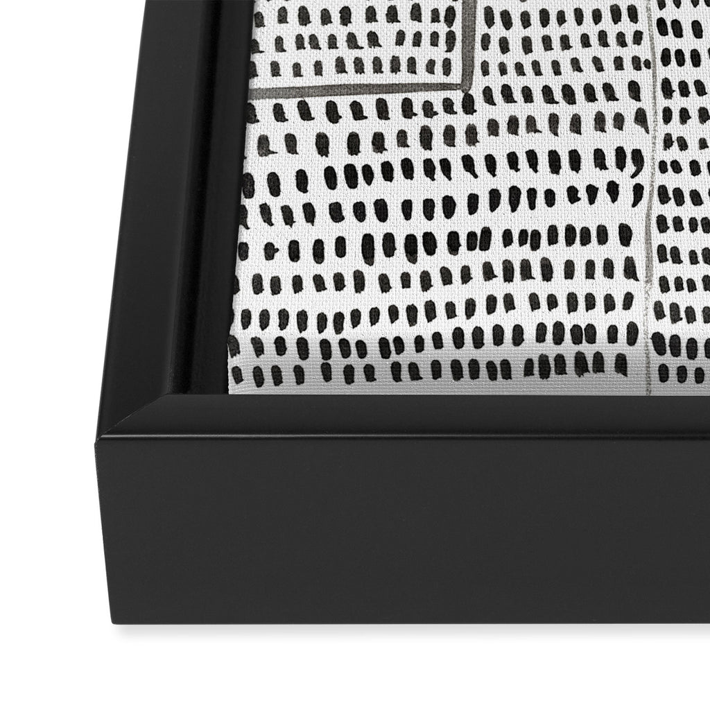 Categorize Print in Black and White Framed Canvas Print Gallery Image 3