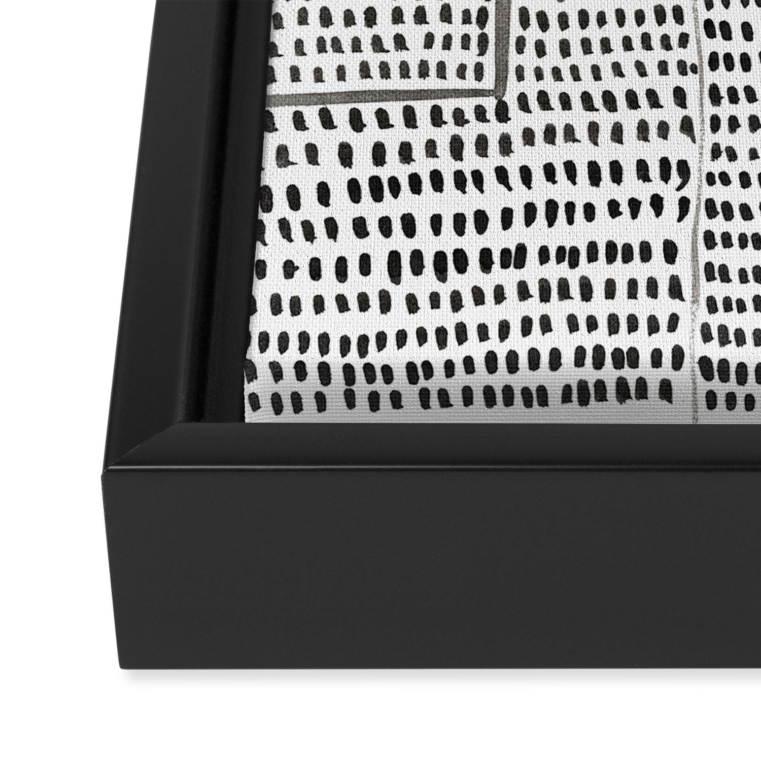 Categorize Print in Black and White Framed Canvas Print Gallery Image 3