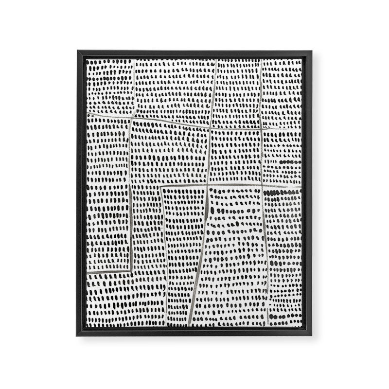 Categorize Print in Black and White Framed Canvas Print Gallery Image 8