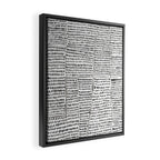 Categorize Print in Black and White Framed Canvas Print Gallery Image 2