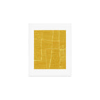 Categorize Print in Yellow Art Print Gallery Image 1
