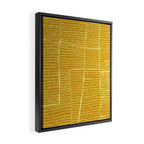 Categorize Print in Yellow Framed Canvas Print Gallery Image 2