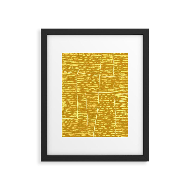 Categorize Print in Yellow Framed Art Print Gallery Image 6