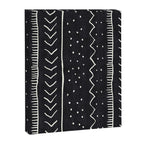 Cute Geometric Stripe in Black and White Canvas Print Gallery Image 8
