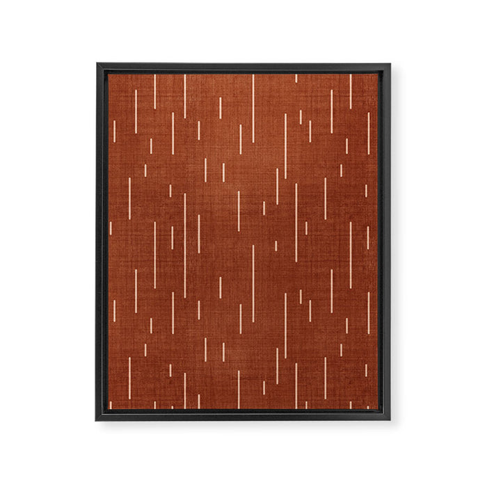 Downpour in Rust Framed Canvas Print Gallery Image 1