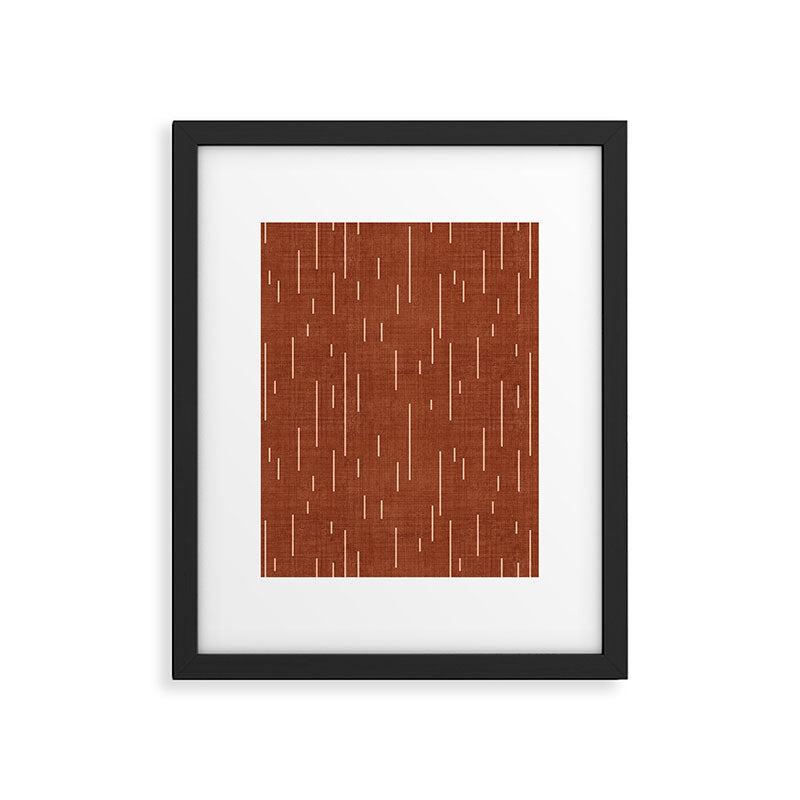 Downpour in Rust Framed Art Print Gallery Image 6