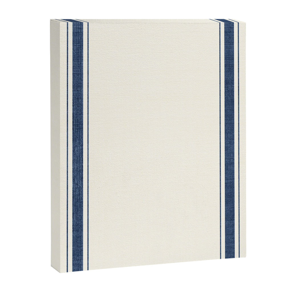 Farmhouse Stripe in Navy Blue Canvas Print Gallery Image 8