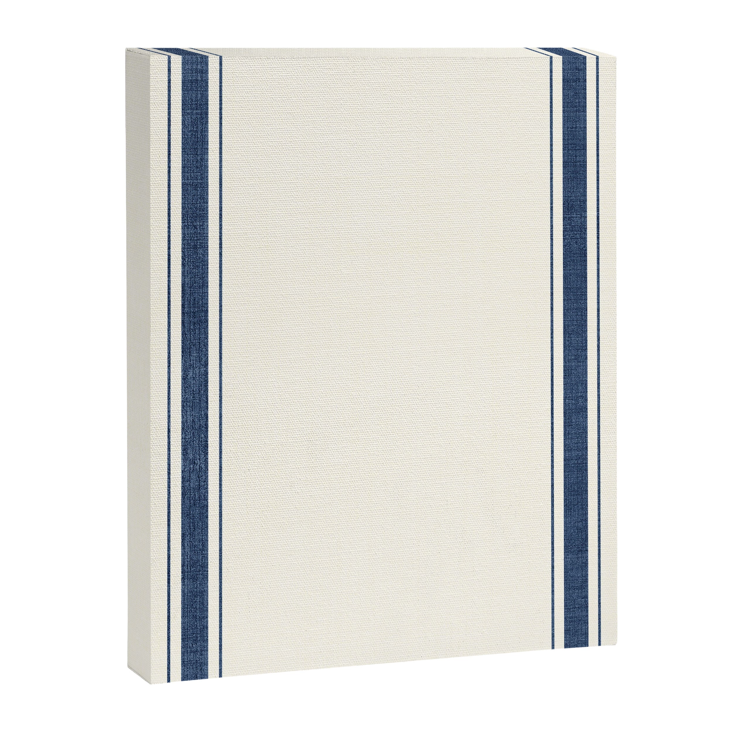 Farmhouse Stripe in Navy Blue Canvas Print Gallery Image 8