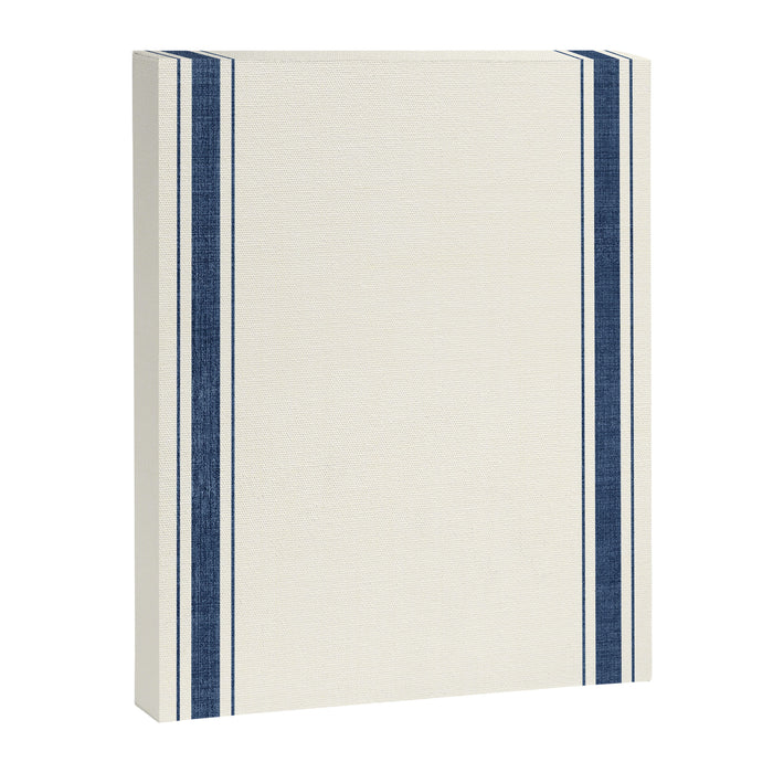 Farmhouse Stripe in Navy Blue Canvas Print Gallery Image 1