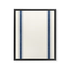 Farmhouse Stripe in Navy Blue Framed Canvas Print Gallery Image 8
