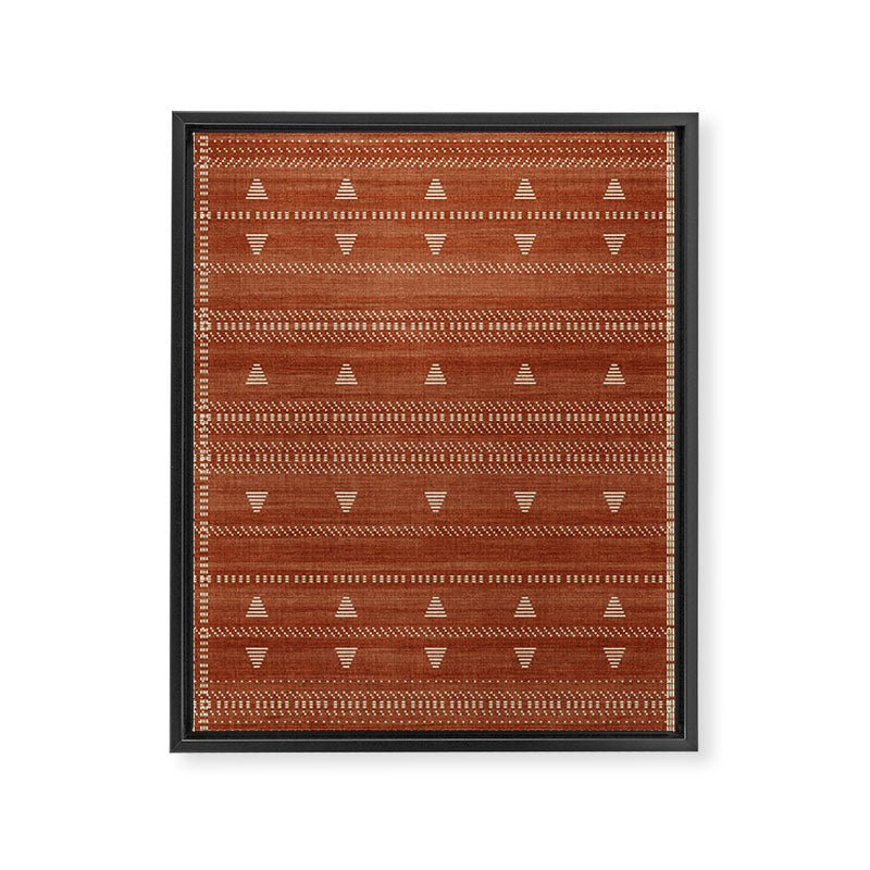 Heddle in Rust Framed Canvas Print Gallery Image 8