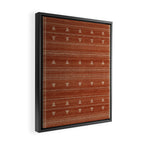 Heddle in Rust Framed Canvas Print Gallery Image 2