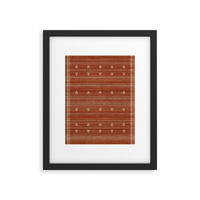 Heddle in Rust Framed Art Print Gallery Image 1