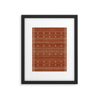Heddle in Rust Framed Art Print Gallery Image 4