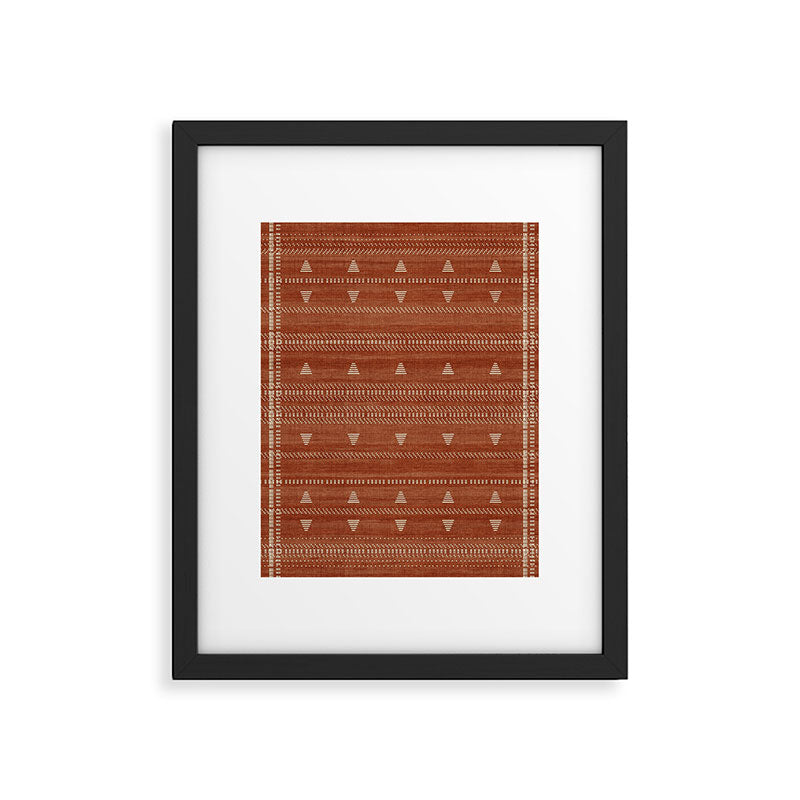 Heddle in Rust Framed Art Print Gallery Image 4