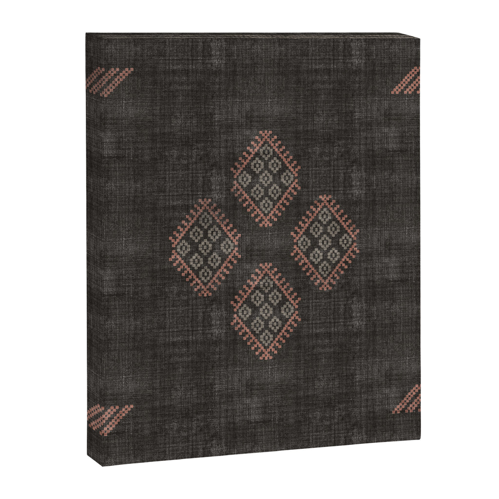 Kilim in Black and Pink Canvas Print Gallery Image 8
