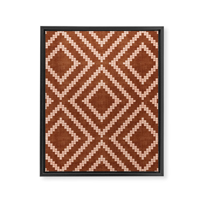 Loom in Rust Framed Canvas Print Gallery Image 1