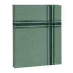 Minimal Plaid in Green Canvas Print Gallery Image 8