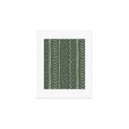Moroccan Stripe in Leaf Green Art Print Gallery Image 1