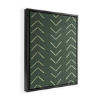Boho Big Arrows in Leaf Green Framed Canvas Print Gallery Image 2