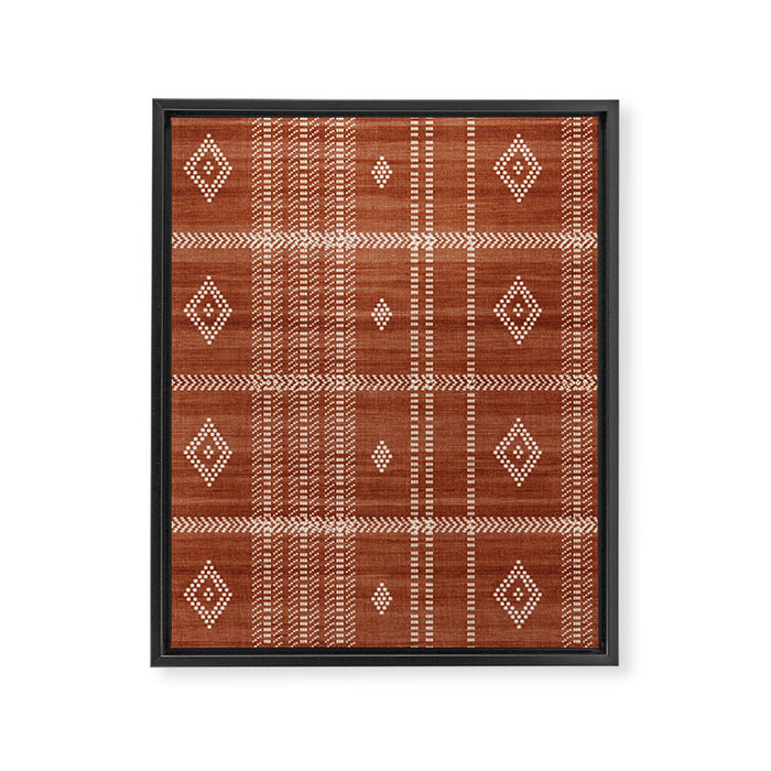 Musa in Rust Framed Canvas Print Gallery Image 1