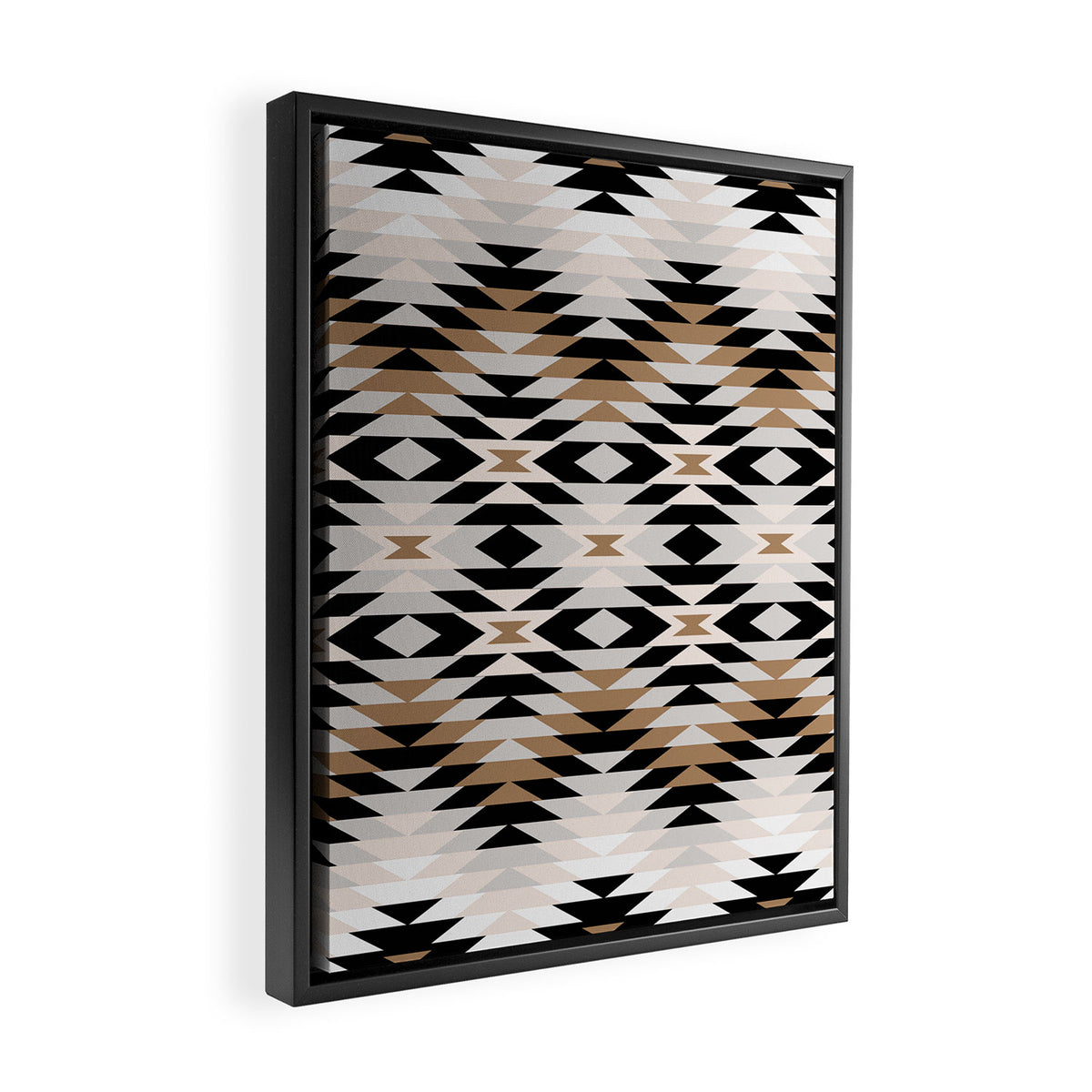 New Mexico in Tan Framed Canvas Print Gallery Image 2