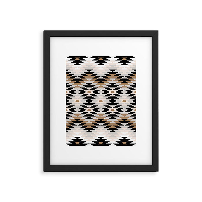 New Mexico in Tan Framed Art Print Gallery Image 1
