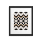 New Mexico in Tan Framed Art Print Gallery Image 4