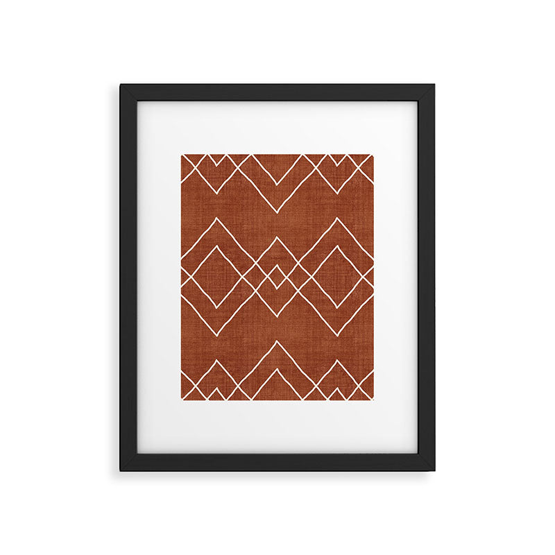 Nudo in Rust Framed Art Print Gallery Image 4