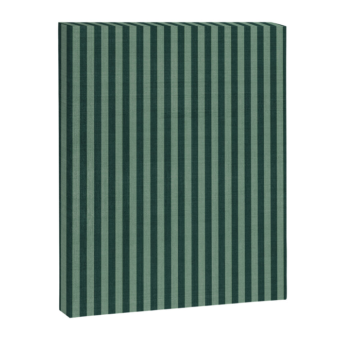 Pinstripe in Green Canvas Print Gallery Image 1