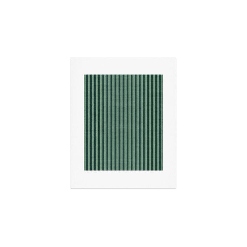 Pinstripe in Green Art Print Gallery Image 1