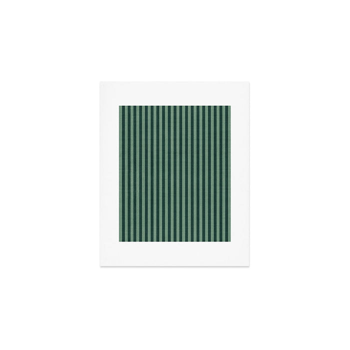 Pinstripe in Green Art Print Gallery Image 1