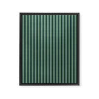Pinstripe in Green Framed Canvas Print Gallery Image 8