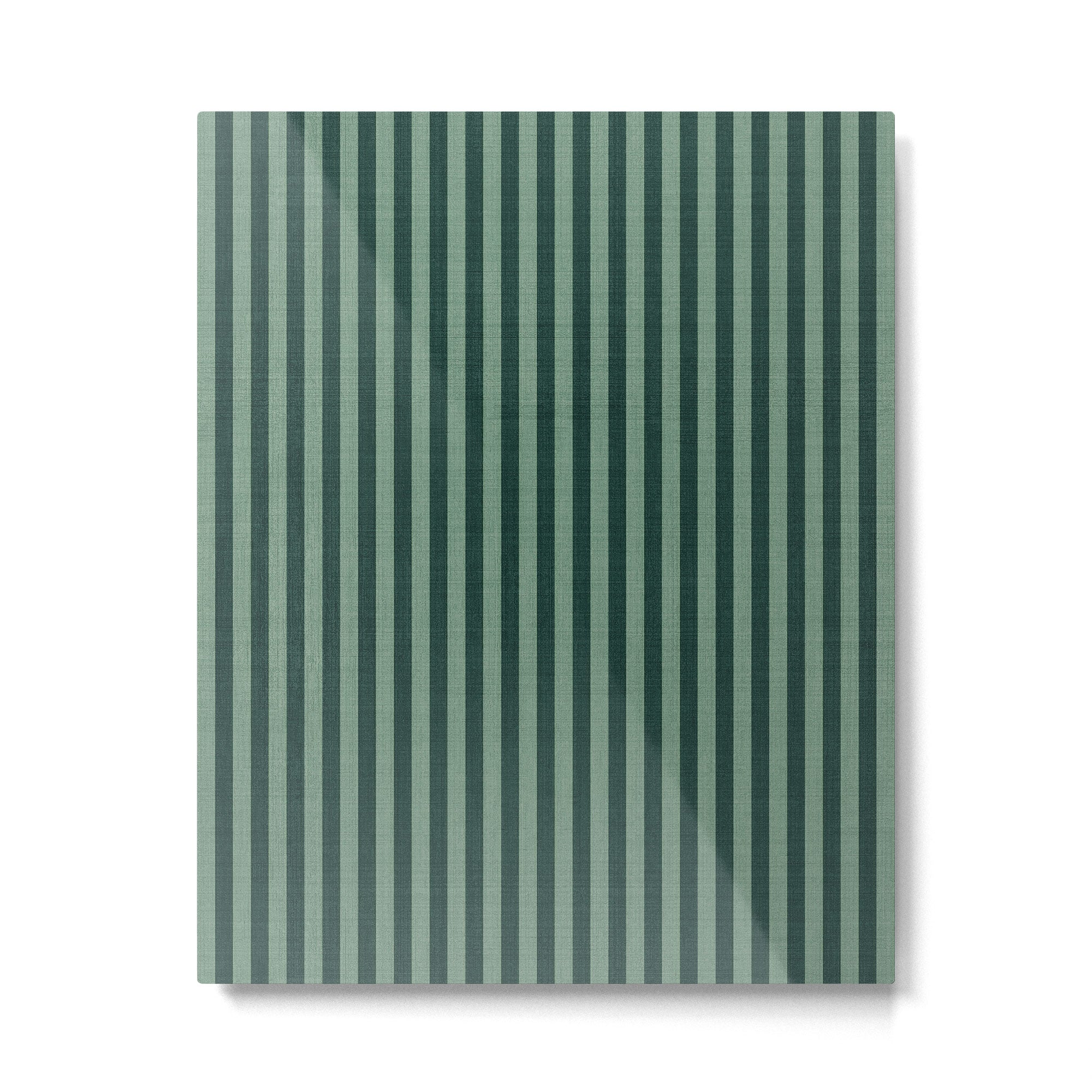 Pinstripe in Green Metal Print Gallery Image 6