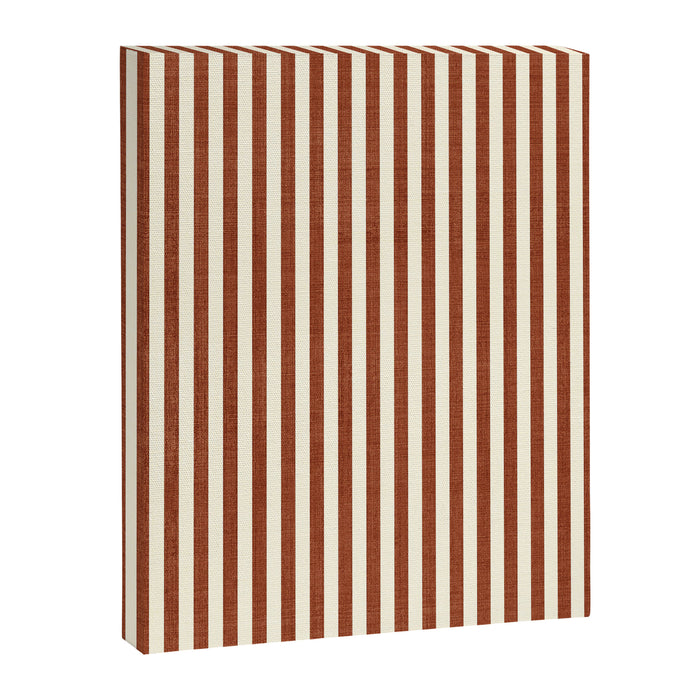 Pinstripe in Rust Canvas Print Gallery Image 1