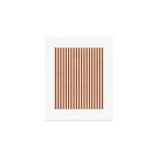 Pinstripe in Rust Art Print Gallery Image 1