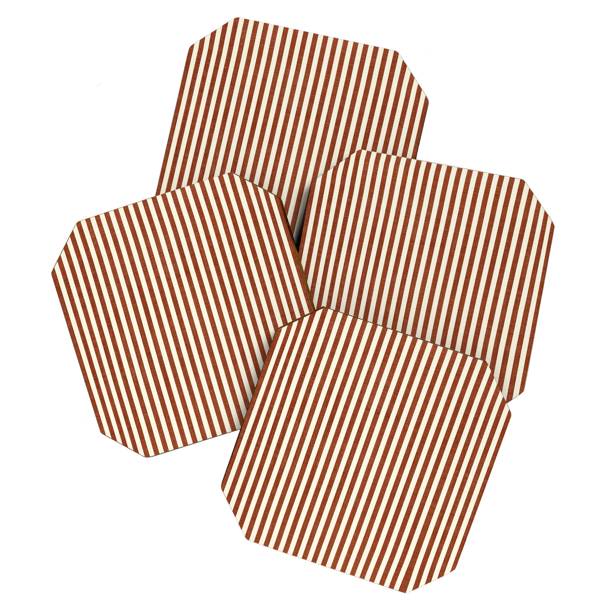 Pinstripe in Rust Coaster Gallery Image 1