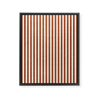 Pinstripe in Rust Framed Canvas Print Gallery Image 8